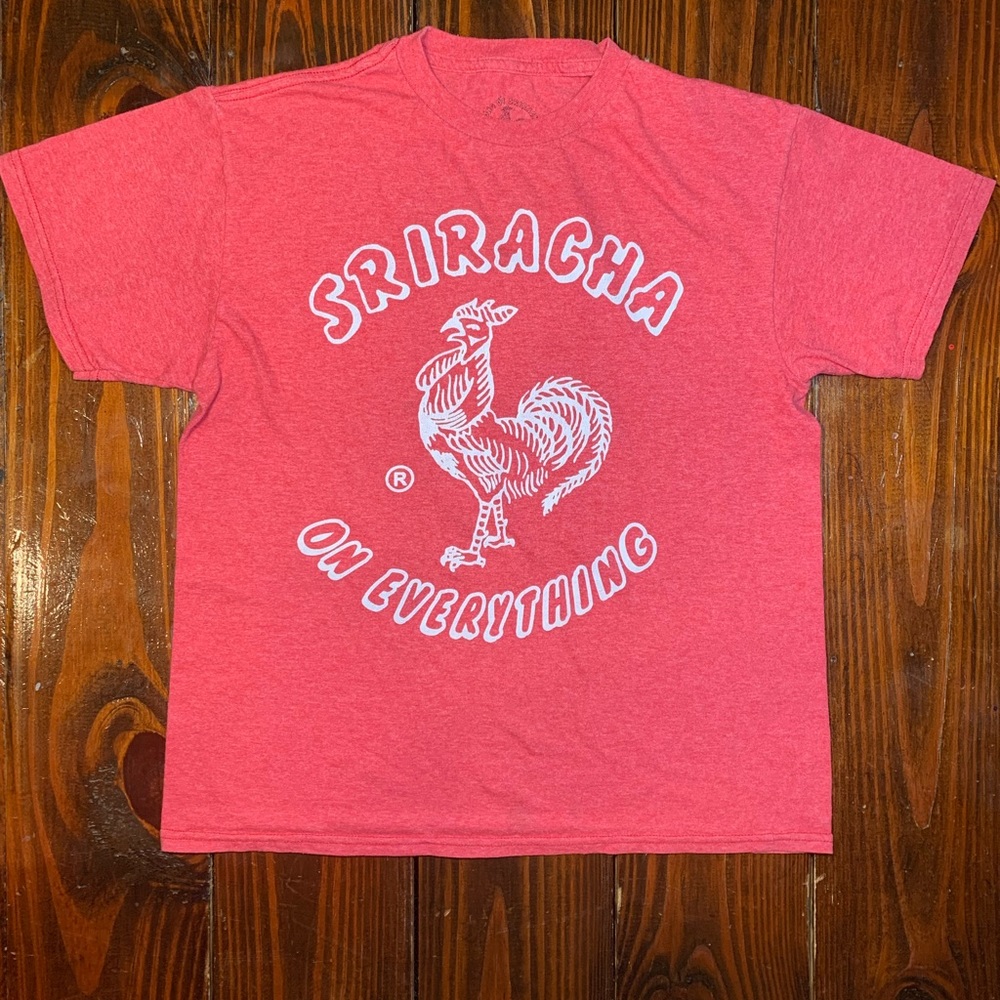 Sriracha hot sauce rooster t-shirt #poshtees